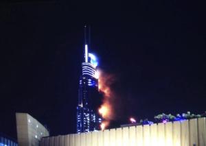 Al menos 16 heridos tras incendio en rascacielos de Dubai