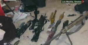 Este es el arsenal que poseía “el Chapo” Guzmán al momento de su captura (foto+comunicado)
