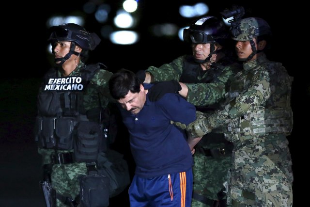 Momento de la detención de "El Chapo" Guzmán. REUTERS/Edgard Garrido