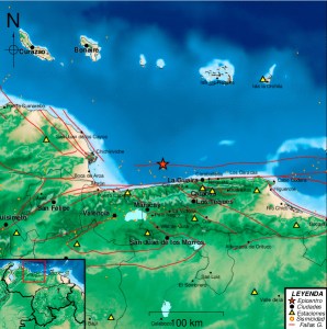 Sismo de magnitud 3.1 al noroeste de La Guaira