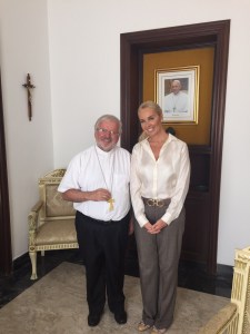 Diana D’Agostino se reunió con el Nuncio Apostólico