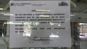 Por “fallas en sus instalaciones eléctricas” no abre hoy Bicentenario de Macaracuay