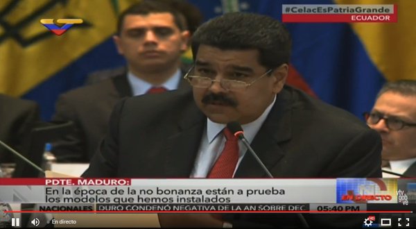 Maduro no dedicó ni una letra a la fulana “guerra económica” en la Celac 2016