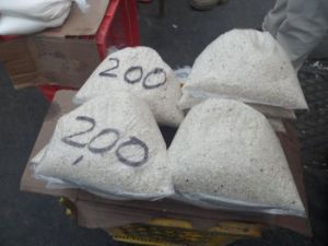 En San Félix resuelven la escasez de alimentos con residuos de arroz para animales