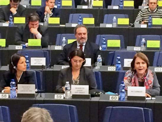 Mitzy capriles en Parlamento Europeo (1)