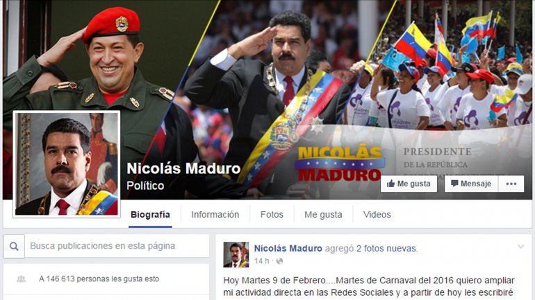 El Muro de los Lamentos de Maduro en Facebook