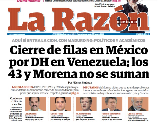 Despiertan en México en torno a la situación de DDHH en Venezuela