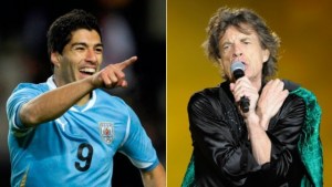 El regalo de Luis Suárez a Mick Jagger (Foto)