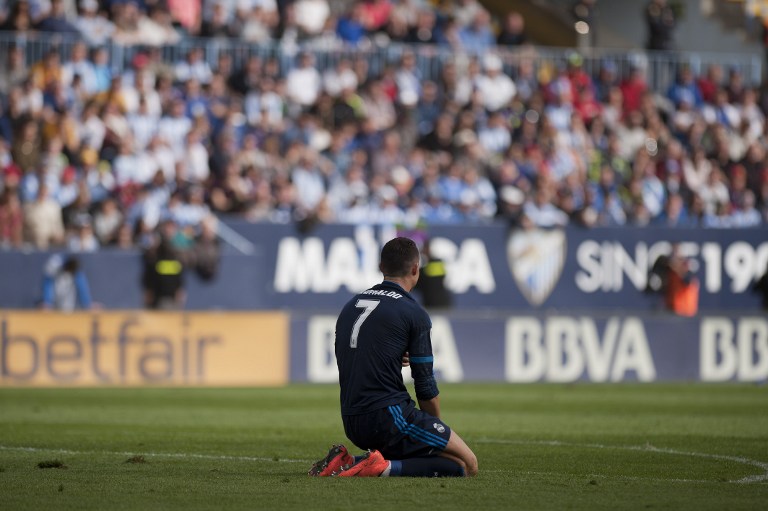 El Real Madrid empata en Málaga y queda lejos del Barcelona