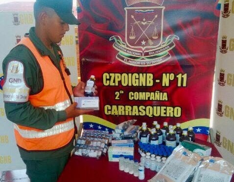 Detenido sargento del Ejército por contrabando de medicinas en Zulia