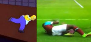 Este futbolista celebra al estilo Homero Simpson cada vez que hace un gol (VIDEO)