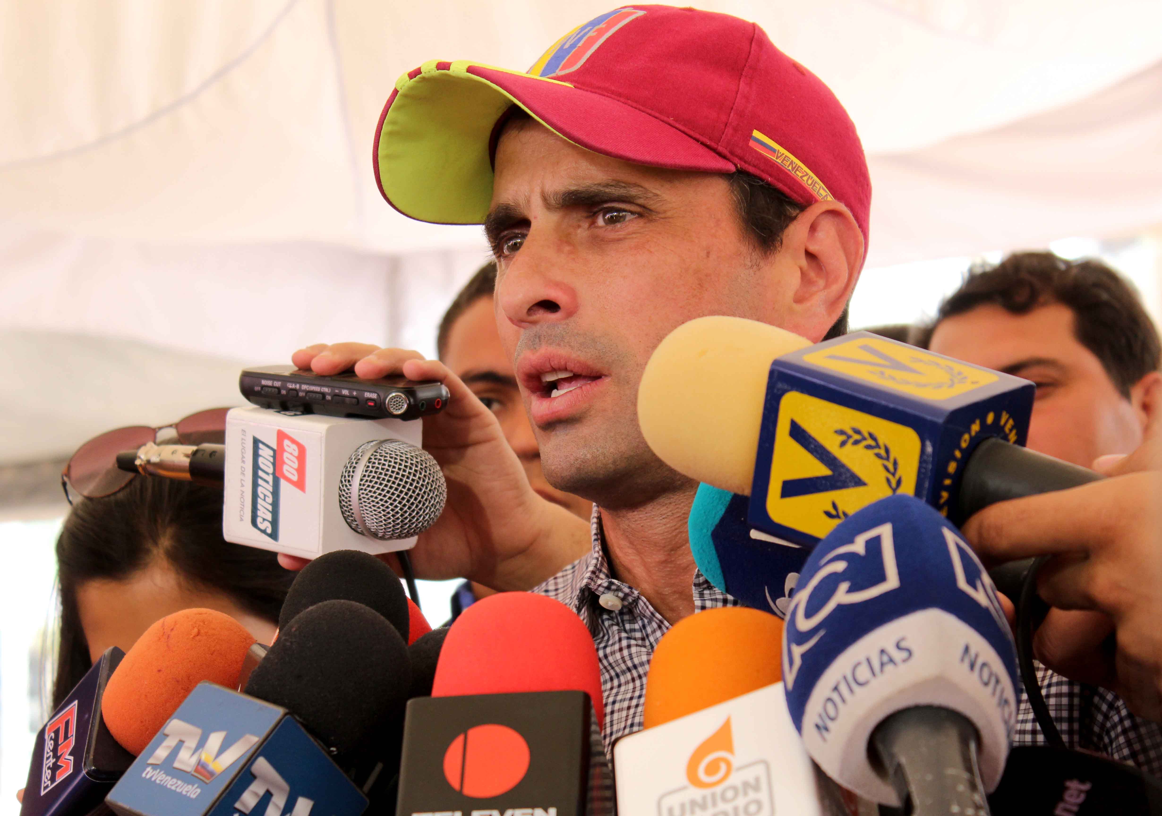 Capriles: Estamos censando a quienes estén dispuestos a firmar por el revocatorio