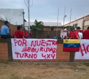 Protesta del personal de Petrocasa en Carabobo