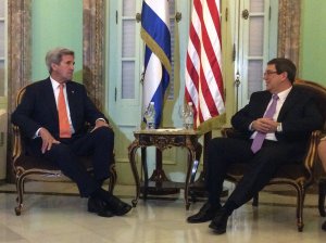 Canciller de Cuba se reunió con Kerry como parte de la visita de Obama a la isla