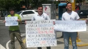 Estudiantes de la ULA protestaron por la crítica situación de la casa de estudios