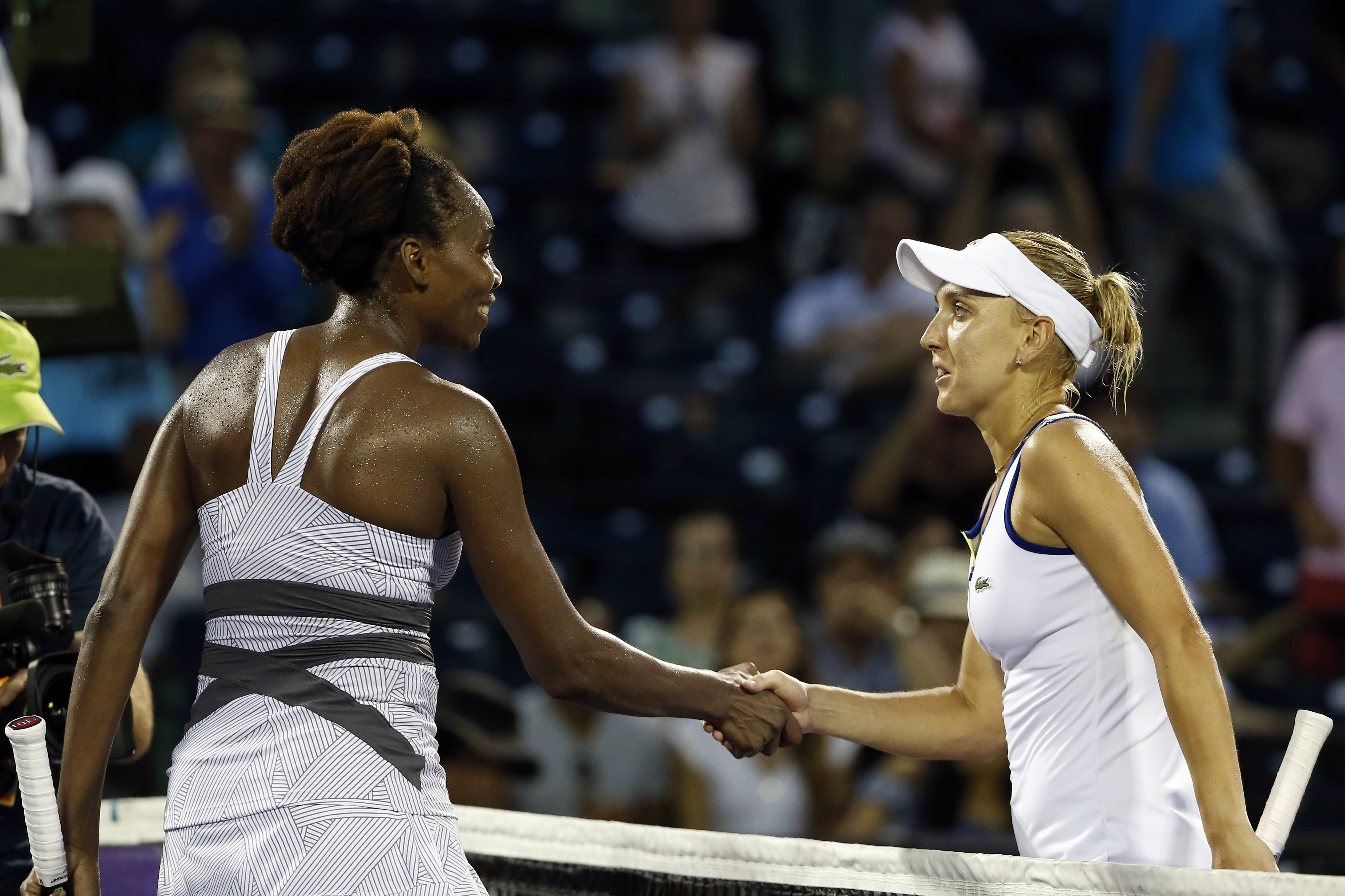 Venus Williams es eliminada del torneo de Miami por la rusa Elena Vesnina