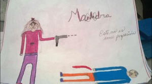 Niña venezolana se dibujó como “malandra” para tarea sobre profesiones (Imagen)