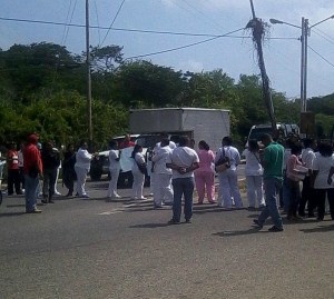 Protestaron en el Hospital de Higuerote por inseguridad y falta de insumos