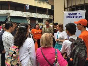Jóvenes de Voluntad Popular y ONGs realizaron jornada de concientización sobre Ley de Amnistía en La Candelaria