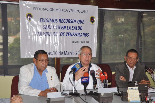 Integrantes de la directiva de la Federación Médica Venezolana.