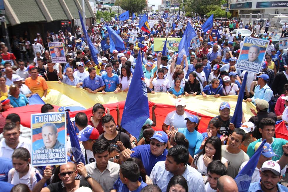 Zulianos marcharon para exigir la libertad de Manuel Rosales (Fotos)