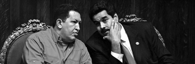 Hugo Chávez y Nicolás Maduro, los dos presidentes de "la revolución" / Foto: Cortesía de Gatopardo