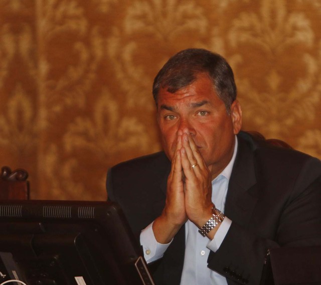  El presidente ecuatoriano, Rafael Correa (Foto EFE/Fredy Constante)