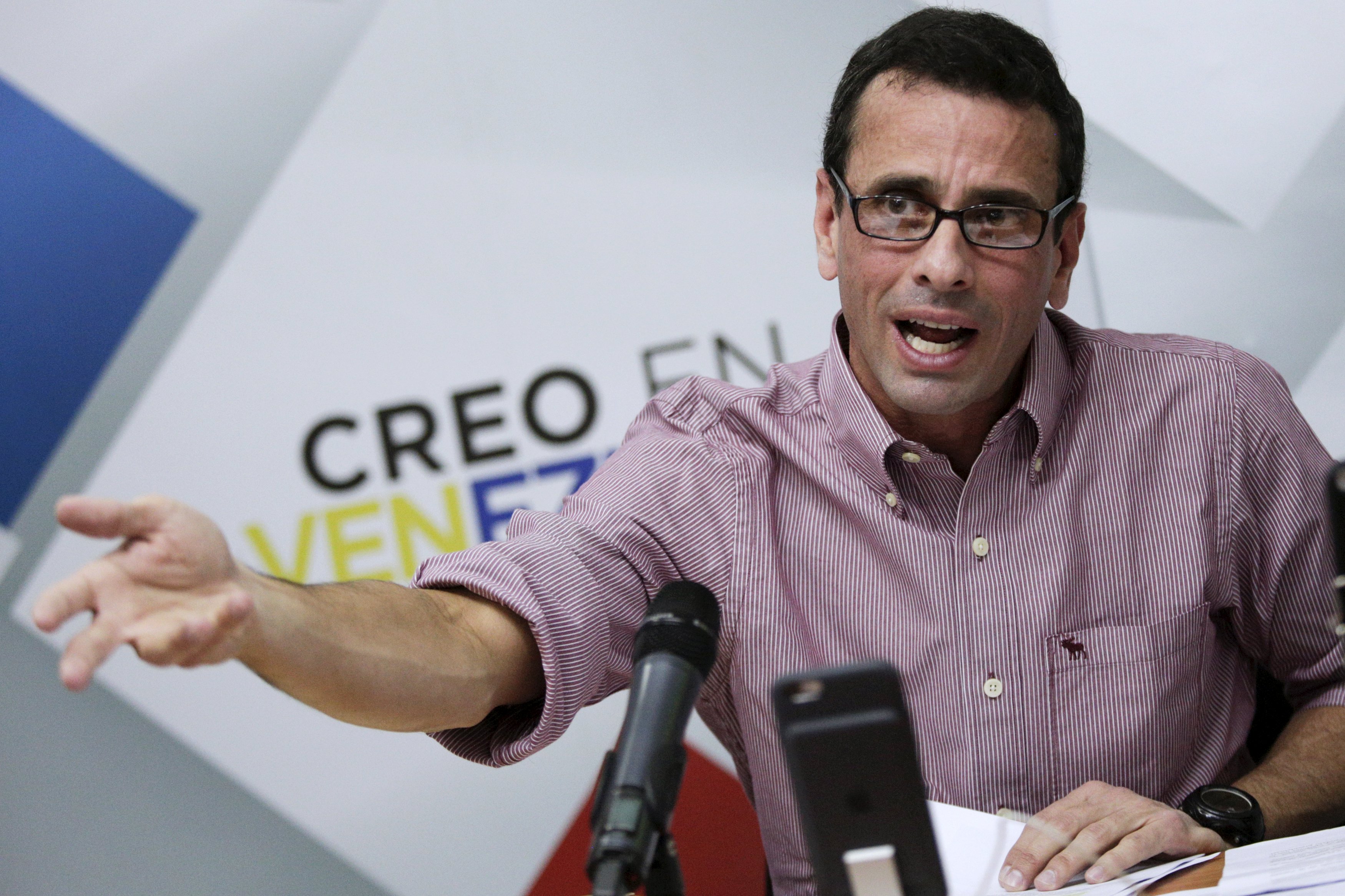 Capriles pide al Vaticano mediar para que se anuncie fecha de revocatorio