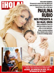 Paulina Rubio posa con su nuevo bebé en portada de la revista ¡Hola! (Foto)