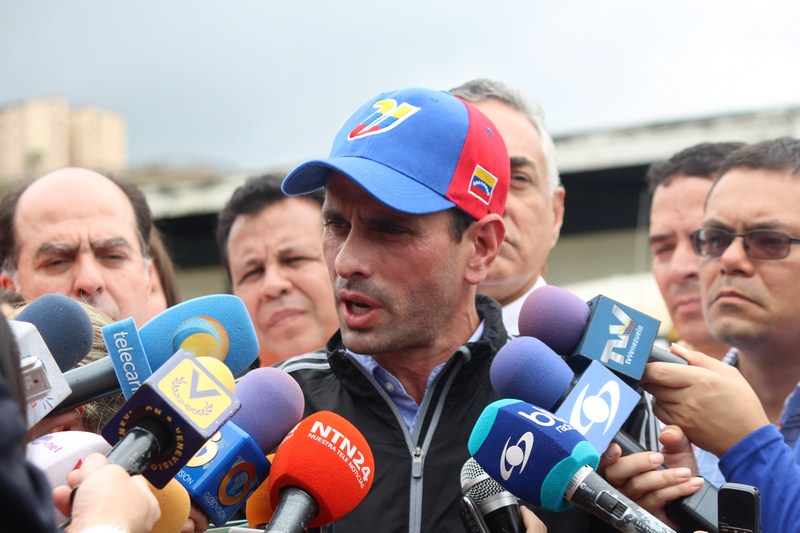 Capriles al CNE: No vamos a aceptar cambios de reglas de juego en el proceso de Revocatorio