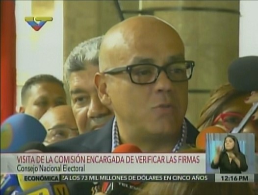 Jorge Rodríguez: Aquí no se ha activado ningún revocatorio, la oposición les mintió (Video+amenaza)
