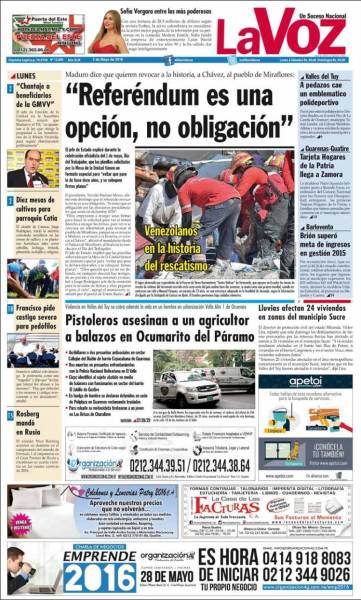 PORTADA LA VOZ