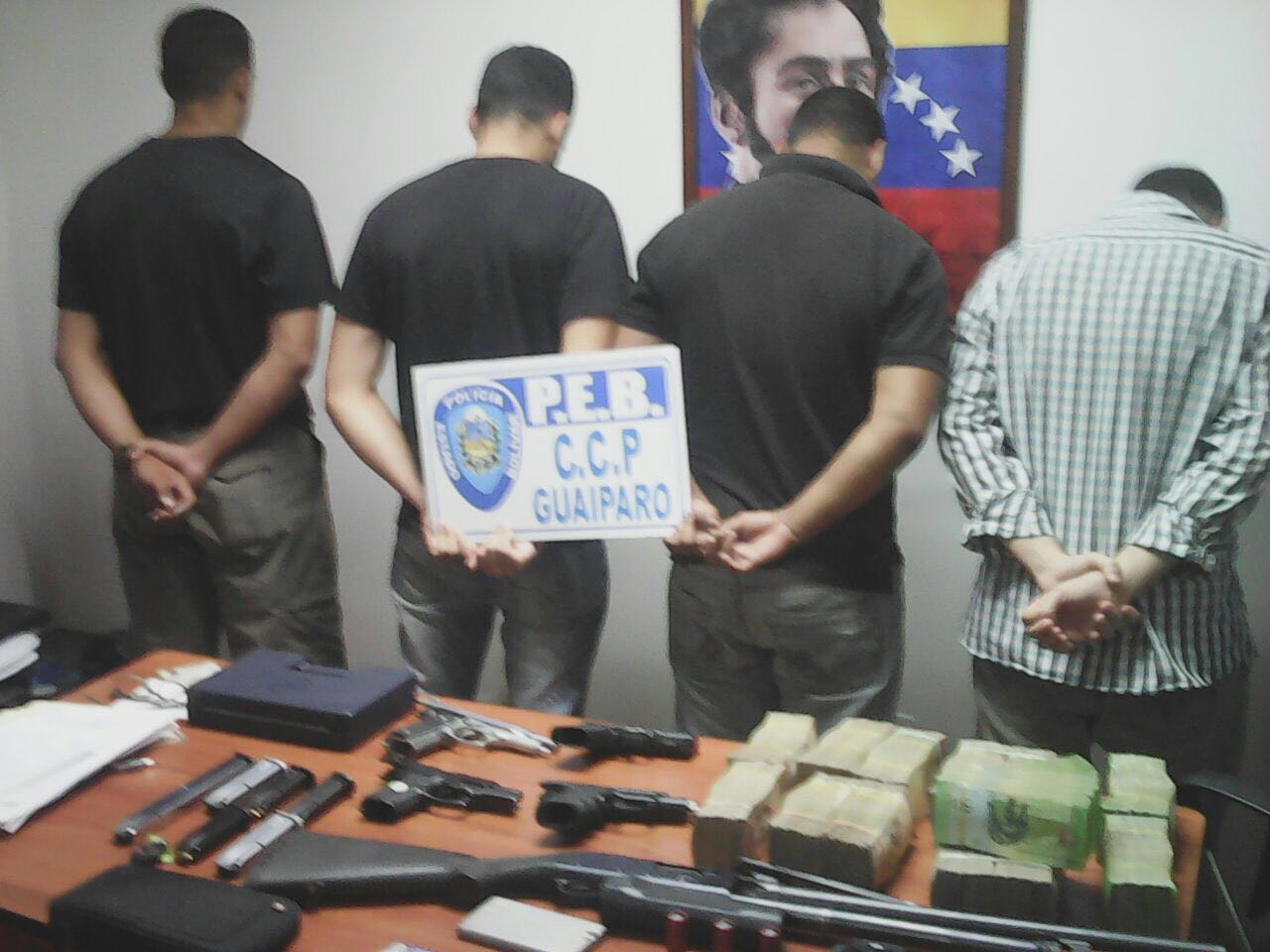 Detienen a presunto teniente del Ejército y a tres antisociales tras secuestro frustrado en Bolívar