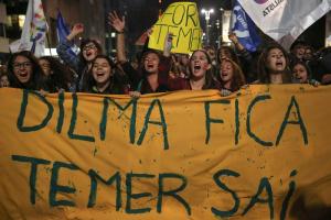 Manifestantes vuelven a protestar contra Temer en Sao Paulo