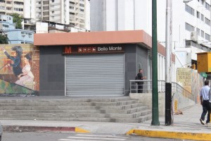 Cierran estación Bello Monte del Metro de Caracas #10Jul
