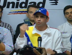 Capriles: Vamos a obligar a Maduro a que entre en el carril y que respete la Constitución