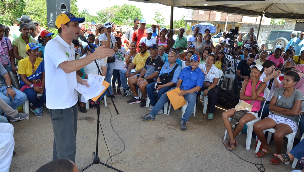 Capriles: La guerra que hay que declarar en Venezuela es contra el hambre