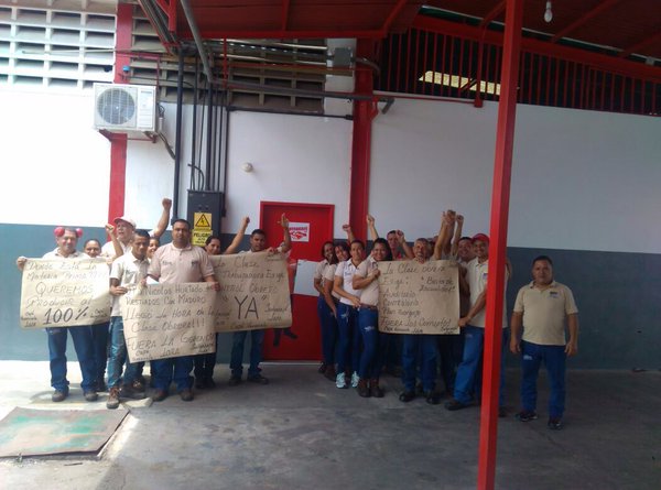 Los trabajadores piden materia prima (Foto archivo)