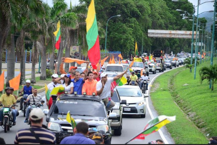 Gran Caravana unitaria de protesta volcó las calles de Yaracuy
