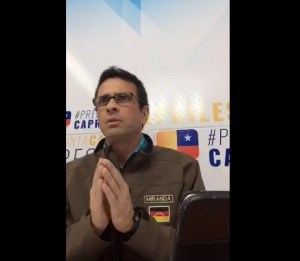 Capriles:  La Carta Democrática no cambia Gobierno, queremos revocatorio