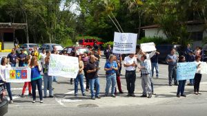 Trabajadores de la Fundación Instituto de Ingeniería protestaron por tener un salario pírrico