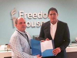 Lester Toledo desenmascara al gobierno venezolano ante la Organización de DDHH Freedom House
