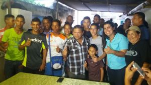 Andrés Velásquez constató abandono gubernamental del deporte en San Félix