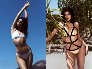 Lucha fratricida en bikini entre las Jenner: Kendall VS Kylie (galería completa + elige)