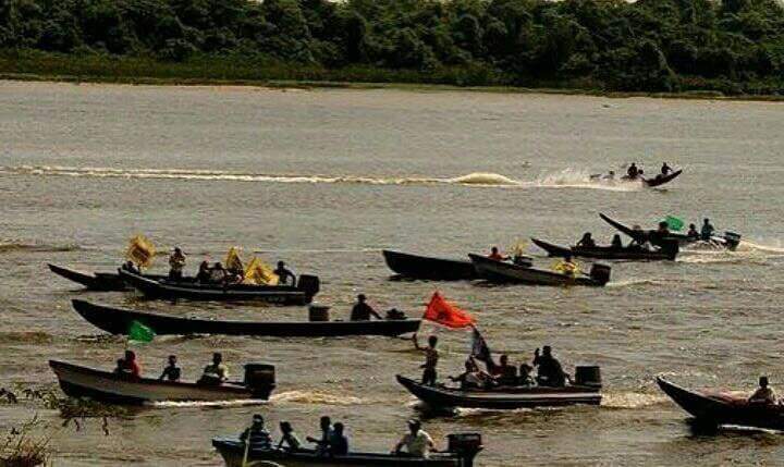 En canoas se desplazaron en Delta Amacuro para validar firmas