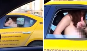 ¡No creen en nadie! Así captan a una pareja de rusos teniendo sexo en un taxi (Foto)