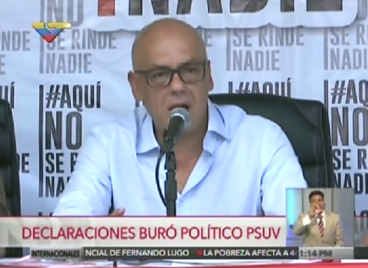 Jorge Rodríguez: Le vamos a exigir al CNE que la recolección de firmas se haga en un día