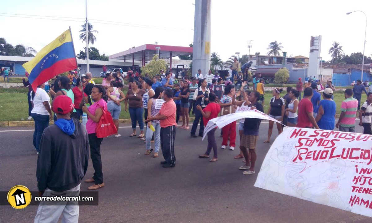 GNB reprime protesta por falta de comida en Ciudad Guayana #11Jul
