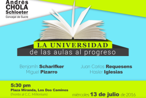 Esquina de Ideas Sucre presenta “La Universidad: De las Aulas al Progreso”
