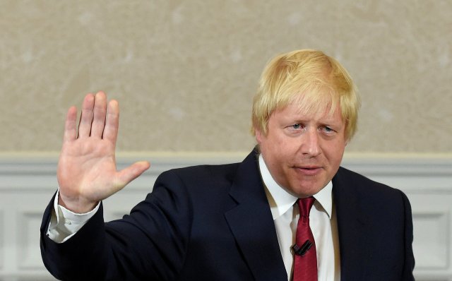 El líder de la campaña para que Reino Unido deje la Unión Europea, Boris Johnson, ofrece un discurso en Londres. 30 de junio de 2016. Foto: REUTERS/Toby Melville/